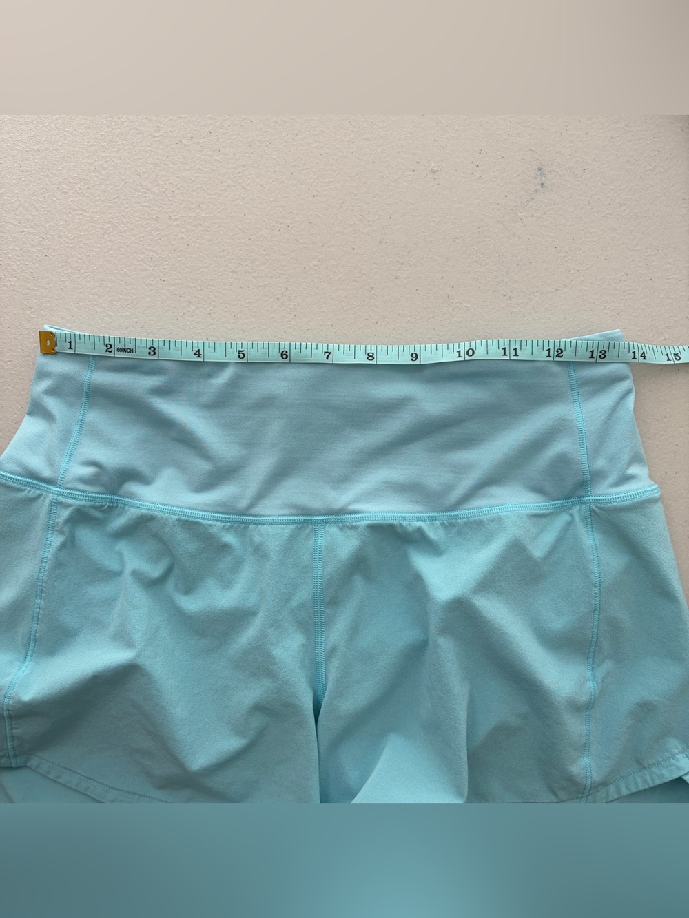 Lululemon Speed Up High-Rise Lined Short 4" Cyan Blue W7BBFT - Picture 8 of 10